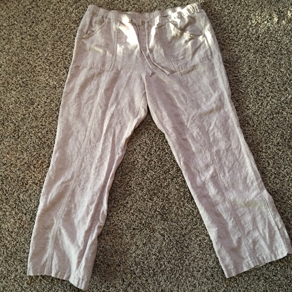 Linen cotton pants . Size XL